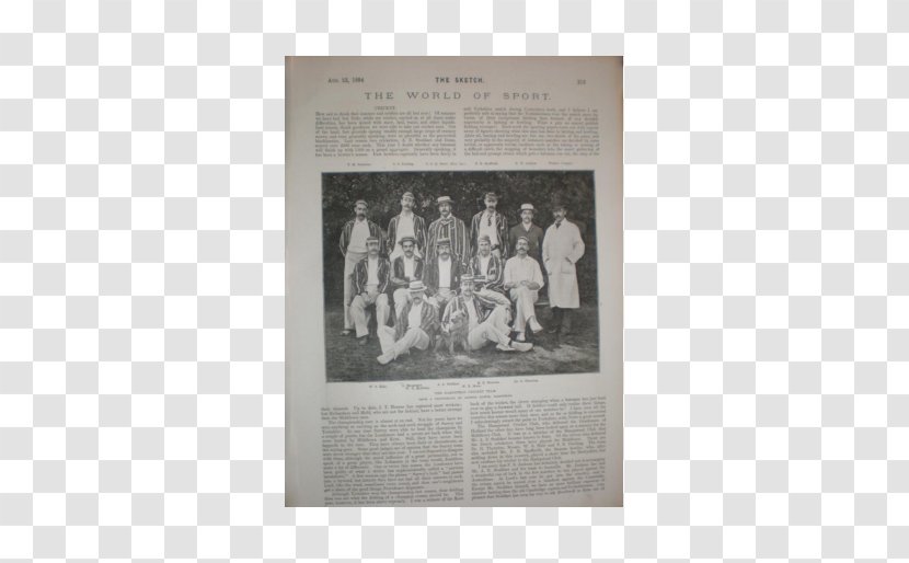 Gloucestershire County Cricket Club Printing Antique Engraving - Ebay Transparent PNG