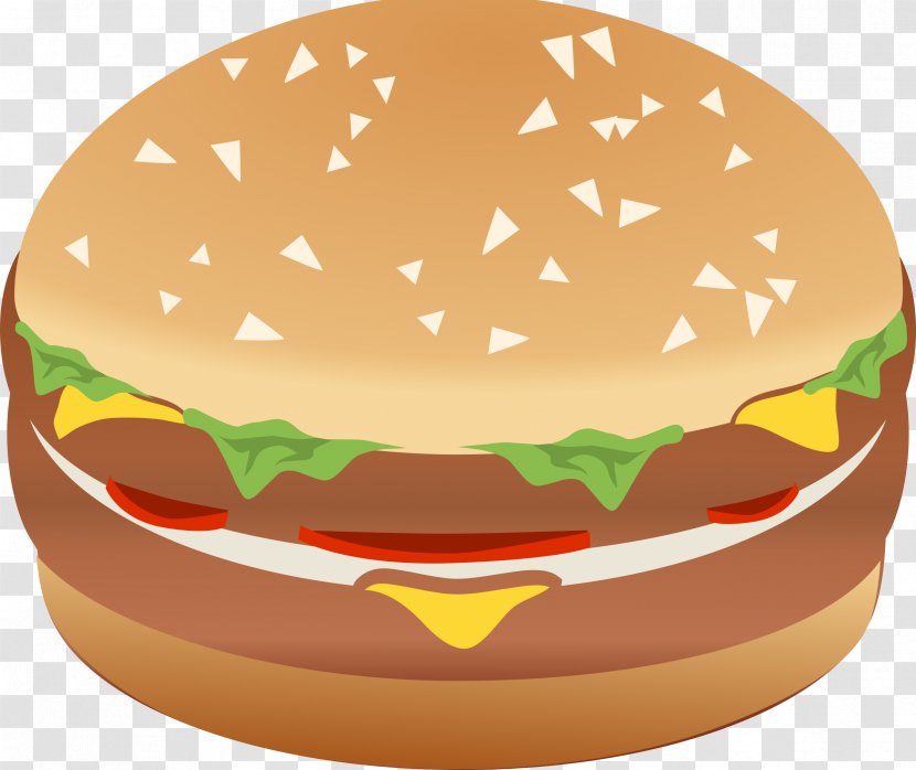 Hamburger Cheeseburger Fast Food Slider Clip Art - Burger Transparent PNG