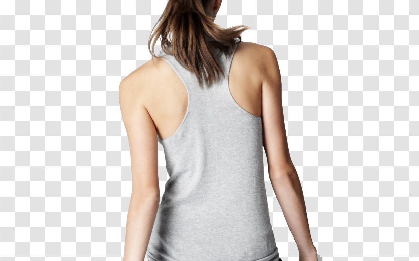 Human Back Designer Woman - White - Silver-gray Vest Female Transparent PNG