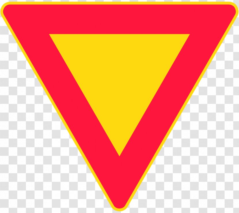 Finland Priority Signs Yield Sign Traffic Intersection Warning Road Transparent Png