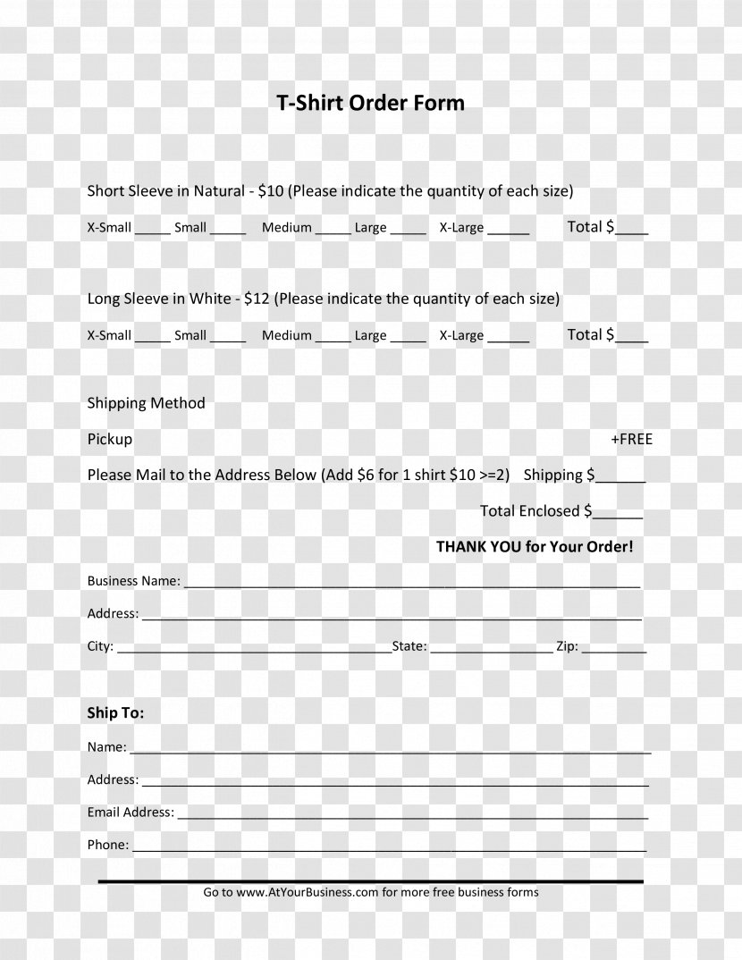 Document Purchase Order Template Form - Tree - FOrm Transparent PNG