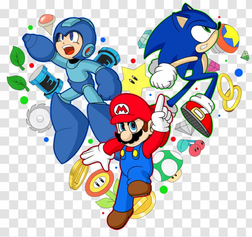 Mario & Sonic At The Olympic Games Bros. Pac-Man Super Galaxy - Hedgehog - Megaman Transparent PNG