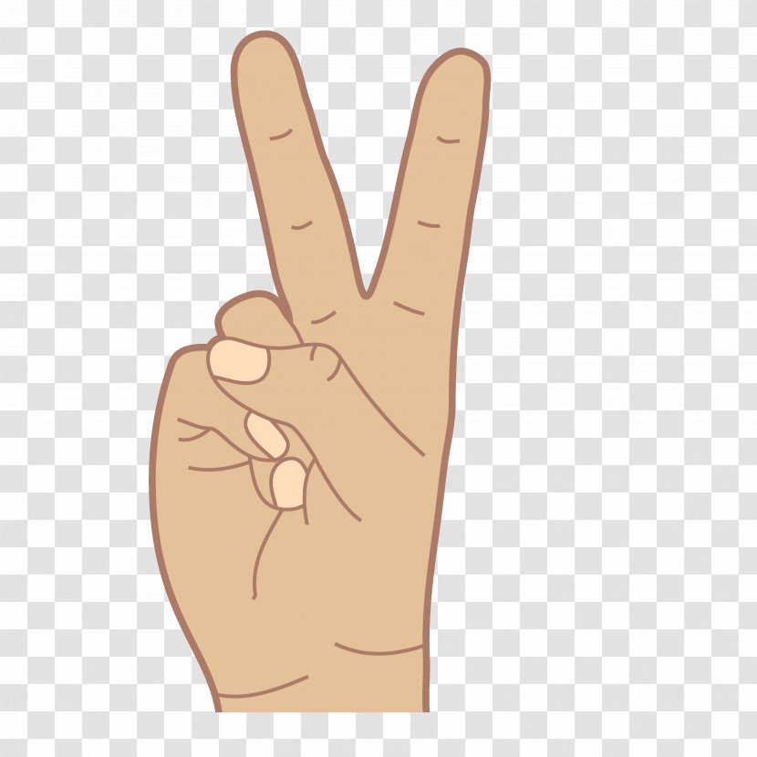 Thumb Hand Model Font Line - Frame - Sign Language Words Transparent PNG