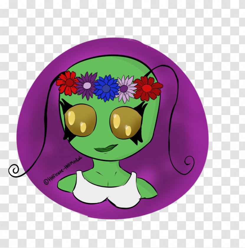Product Cartoon Character Fiction - Green - Mental Health Flowers Transparent PNG