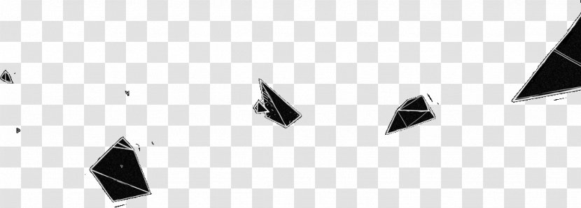 Triangle Logo Brand - Black - Shards Transparent PNG