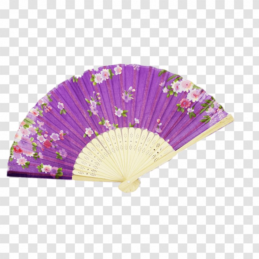 Hand Fan Paper Clip Art - Purple Transparent PNG