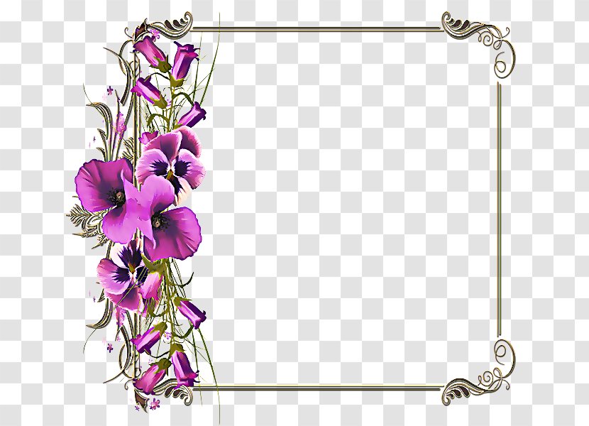 Flower Background Frame - Psalm 13 - Wildflower Plant Transparent PNG