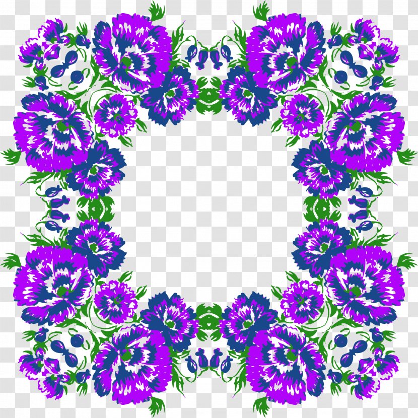 Flower Wreath Clip Art - Drawing Transparent PNG
