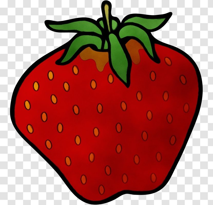 Strawberry - Paint - Food Leaf Transparent PNG