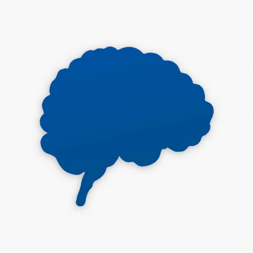 Electric Blue Azure Cobalt Sky - Leaf - Brain Transparent PNG