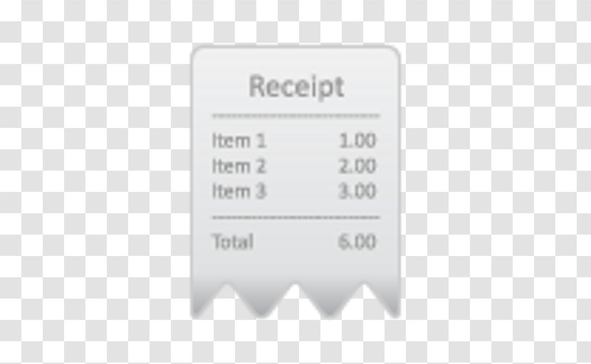 Receipt Apple App Store Point Of Sale Credit Card - Cash Register Transparent PNG