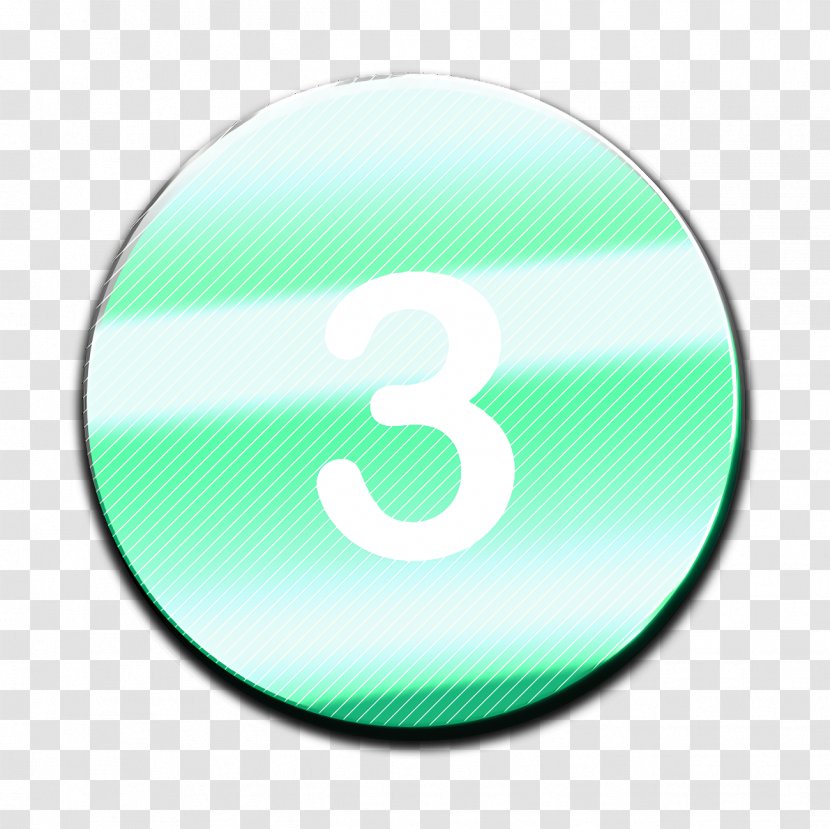 Numbers Icon Three - Number Logo Transparent PNG