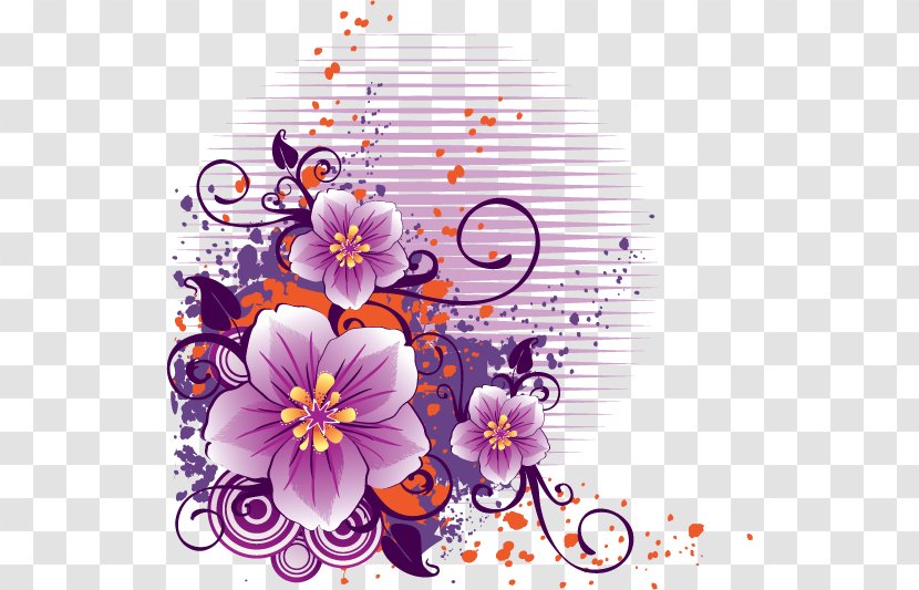 Vector Graphics Floral Design Clip Art Cdr Flower Transparent PNG