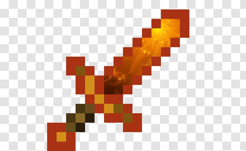 Minecraft: Pocket Edition Story Mode Sword Melee Weapon - Minecraft - Gold Texture Transparent PNG