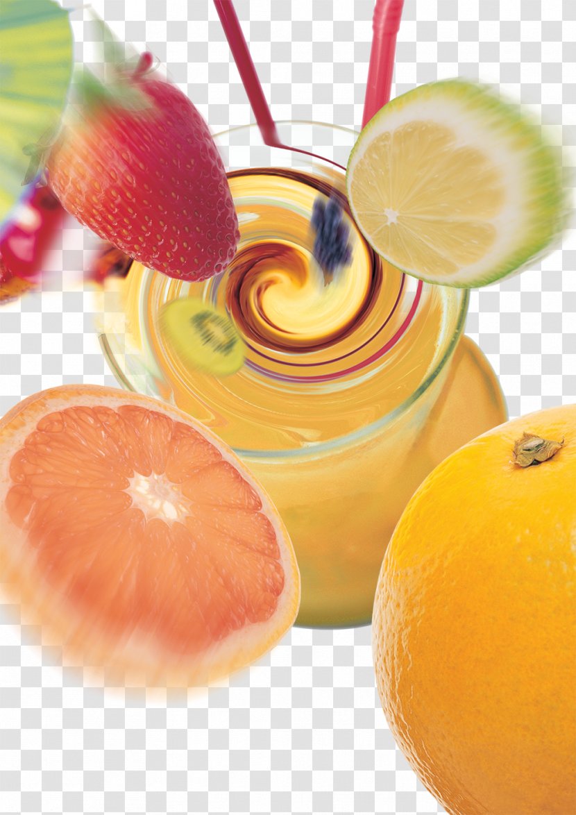 Orange Juice Strawberry Apple - Drink Transparent PNG