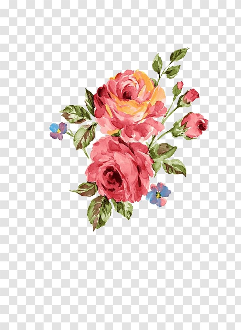 Floral Design Flower Textile Wallpaper Rose - Pink Transparent PNG