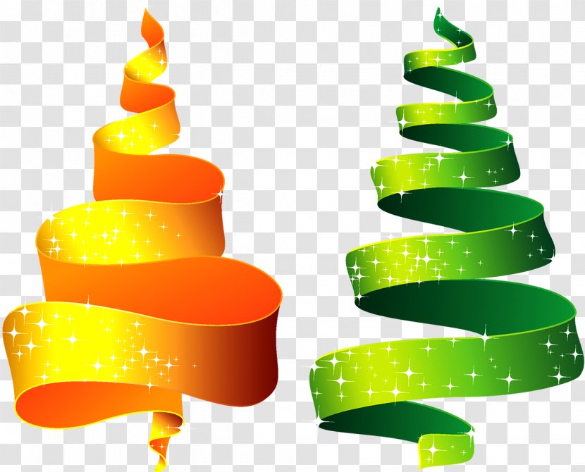 Christmas Tree Phonograph Record - Yellow Transparent PNG