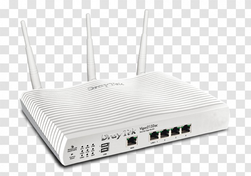 Wireless Router Gigabit Ethernet DrayTek Modem Transparent PNG