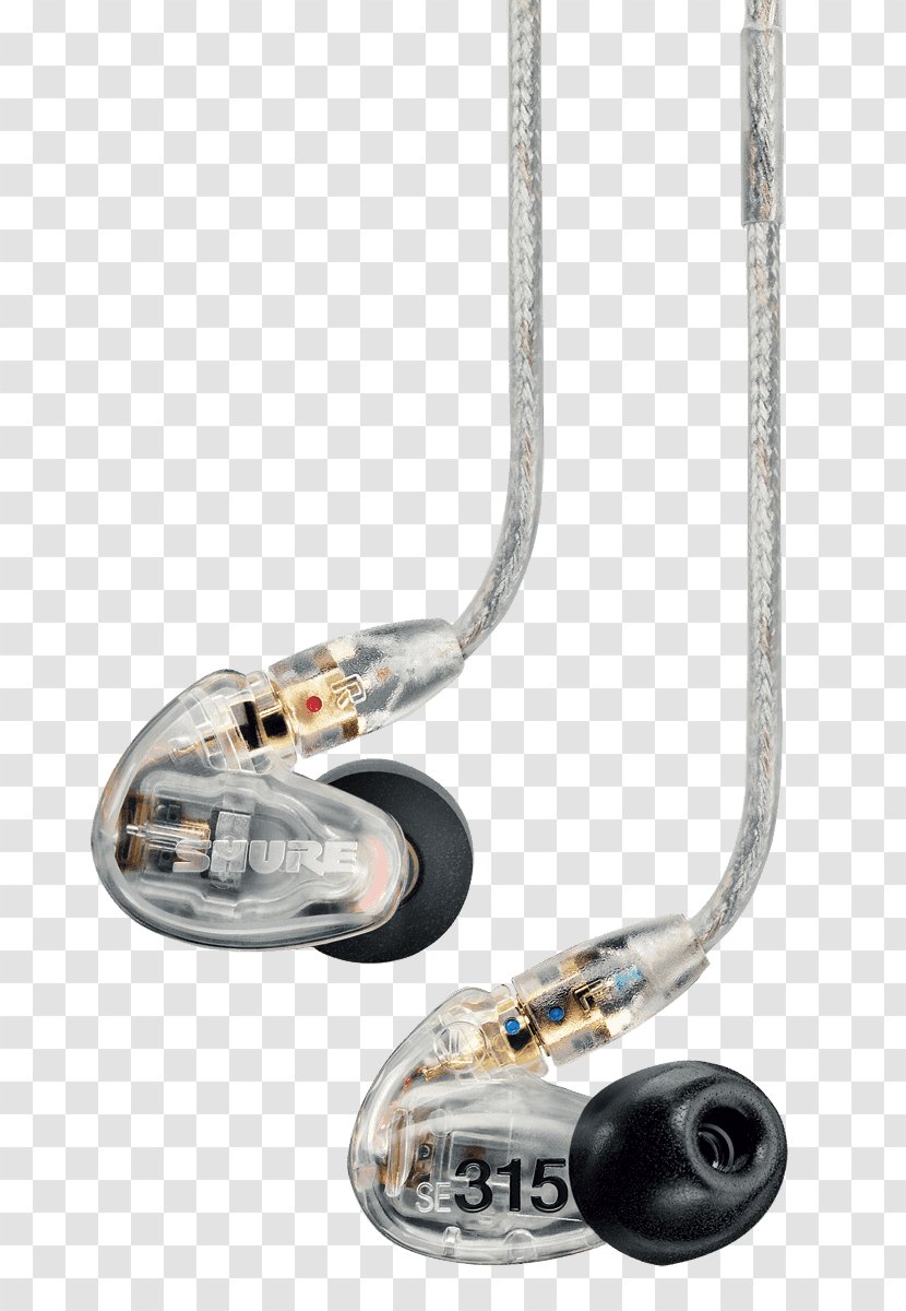 Shure SE315 Headphones Sound Écouteur - Reinforcement System Transparent PNG