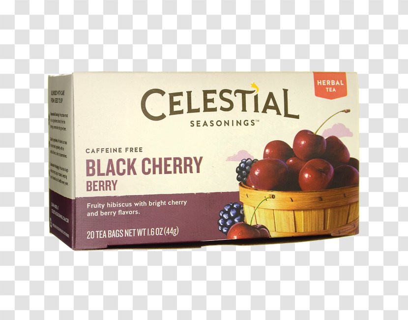 Herbal Tea Berry Celestial Seasonings Black Cherry - Box Transparent PNG
