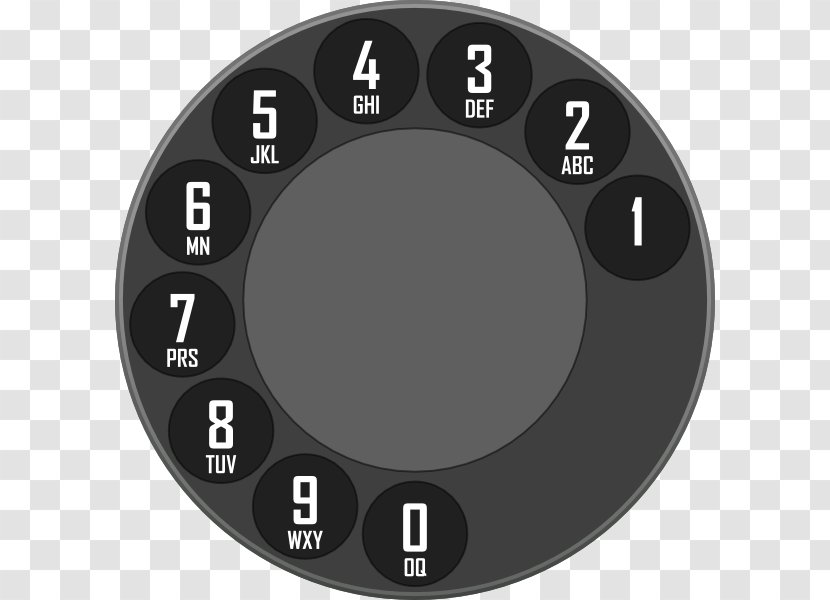 Rotary Dial Dialer Telephone Call Clip Art - Phone Cliparts Transparent PNG