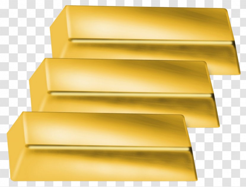 Gold Bar Brick Stone Wall - Material Transparent PNG