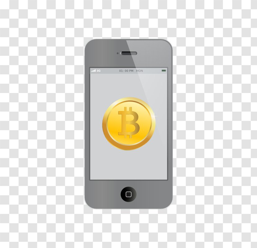 Bitcoin Coinbase Smartphone Cryptocurrency Wallet - Yellow Transparent PNG