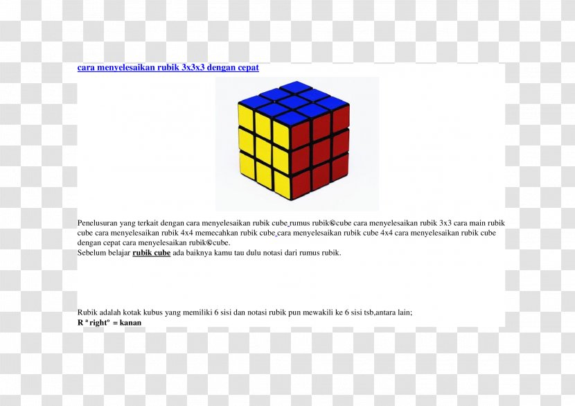 Rubik's Cube Illustrated Junior Mathematics Dictionary Logo - Yellow Transparent PNG