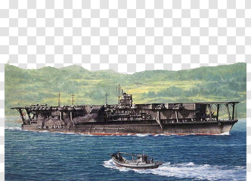 World Of Warships Second War Japanese Battleship Yamato Battle Leyte Gulf Aircraft Carrier Kaga - Guided Missile Destroyer - Sailing Transparent PNG