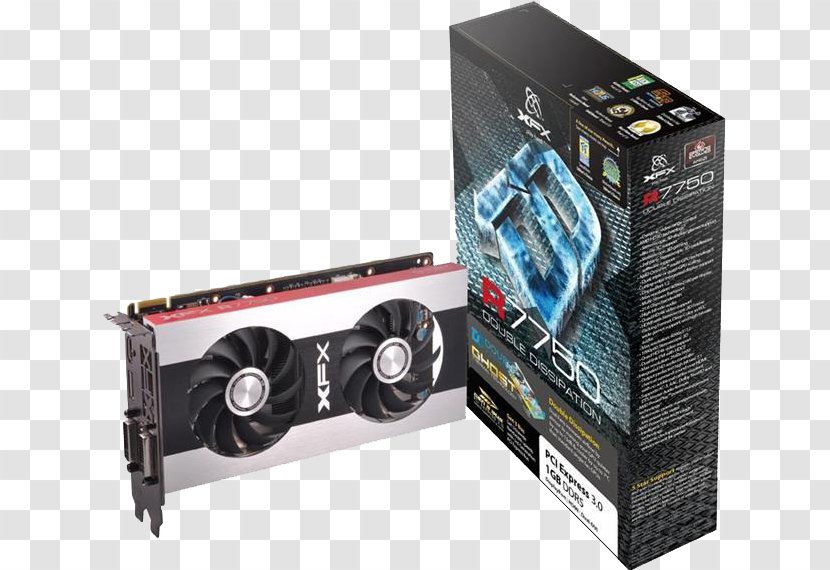 Graphics Cards & Video Adapters XFX GDDR5 SDRAM AMD Radeon HD 7770 - Electronics Accessory - Hd 7000 Series Transparent PNG