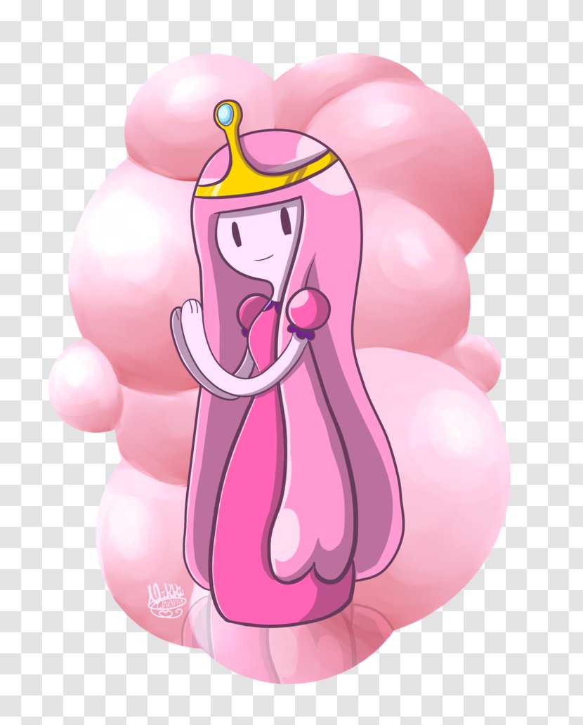 Cartoon Pink M Character Figurine - Tree - Princess Bubblegum Transparent PNG