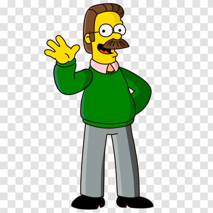 Ned Flanders Mr. Burns Waylon Smithers Principal Skinner Homer Simpson - Dr Hibbert - Bart Drawing Transparent PNG