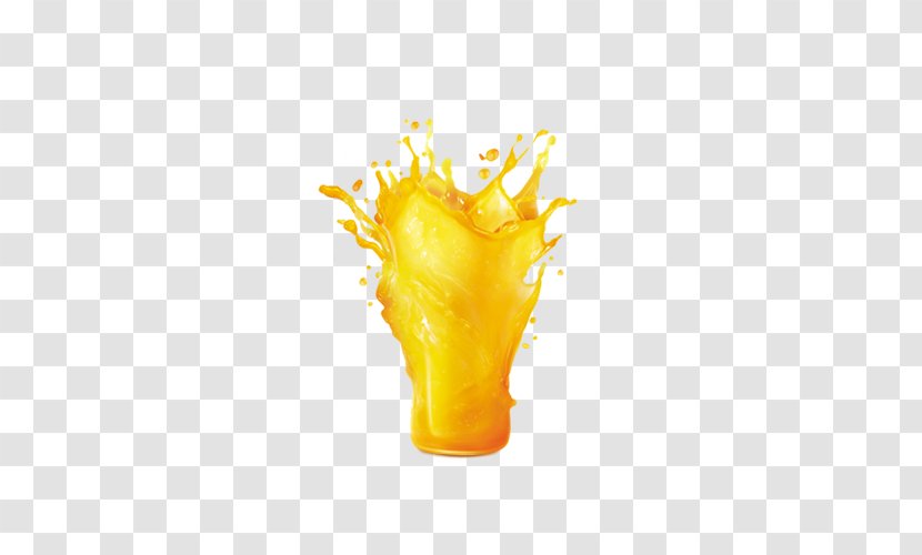Orange Juice Tomato - Yellow - A Cup Of Freshly Squeezed Splash Effect Transparent PNG