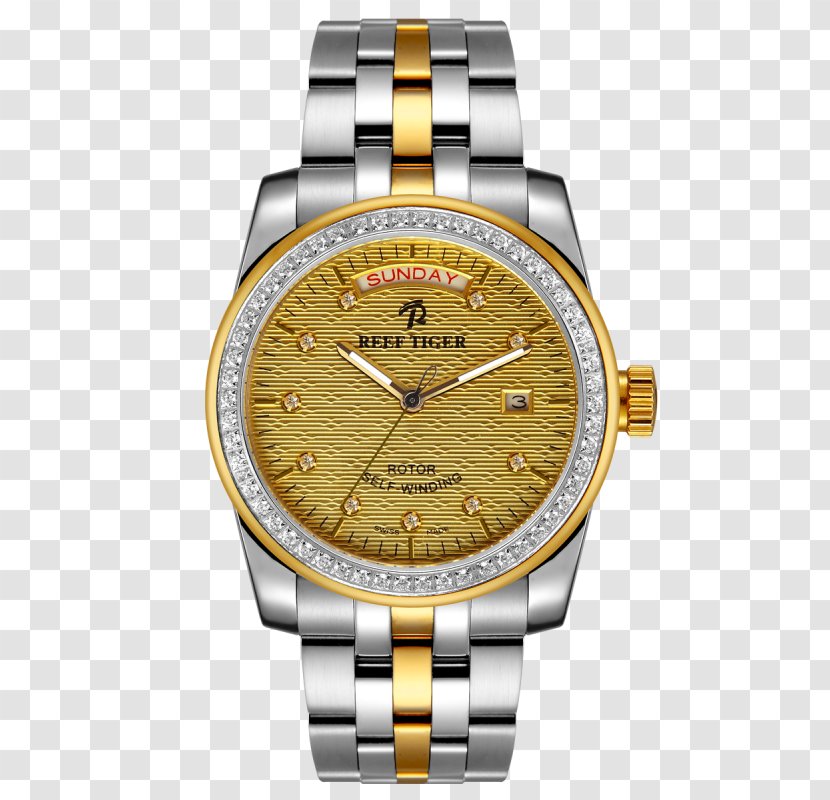 Gold Watch Strap Time - Wrist Transparent PNG