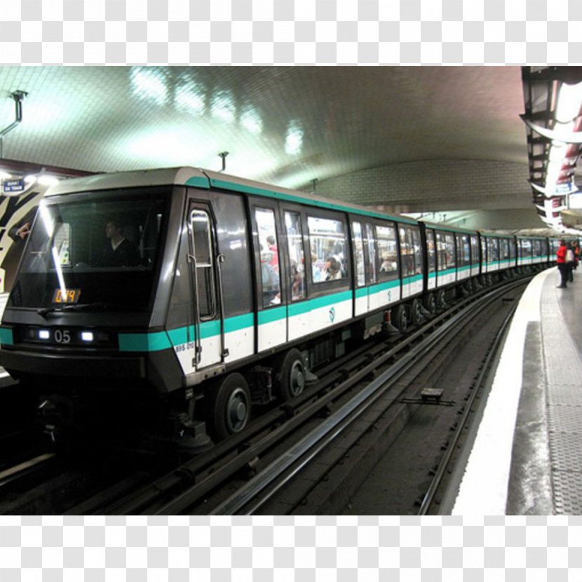 Rapid Transit Commuter Station Train Rail Transport Paris Métro - Railroad Car Transparent PNG