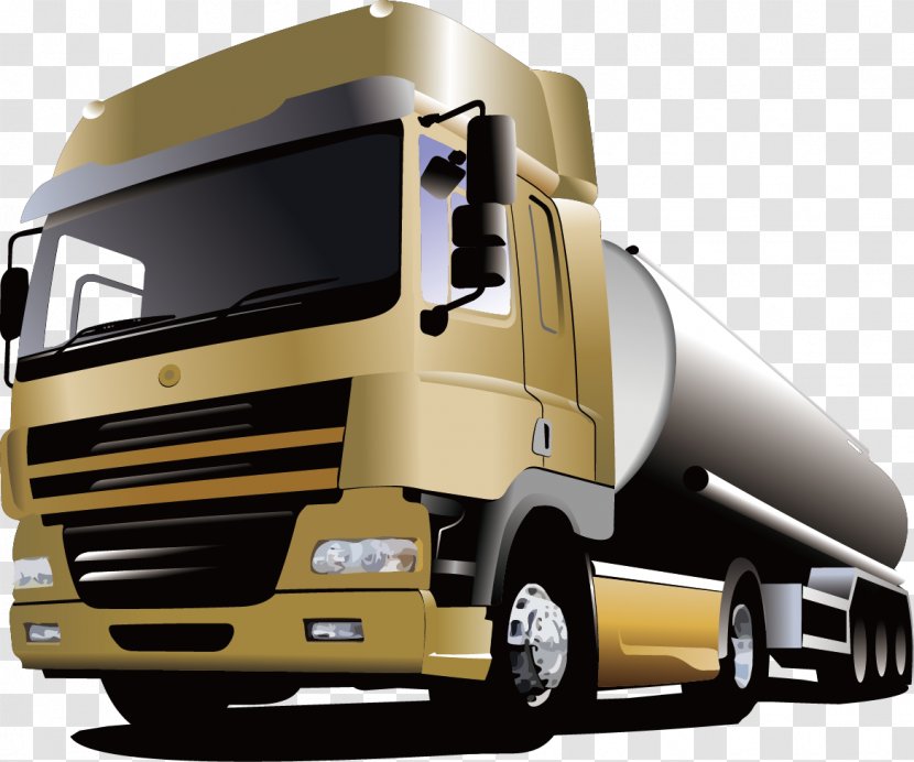 Tank Truck Royalty-free Illustration - Towing - Cartoon Trailer Transparent PNG