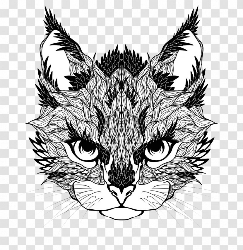 Bobcat Tattoo Royalty-free - Wing - Cute Cat Picture Transparent PNG