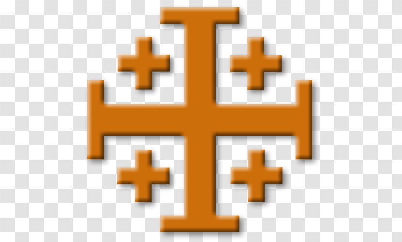 Kingdom Of Jerusalem Cross Crusades First Crusade - Heraldry - Fold Transparent PNG
