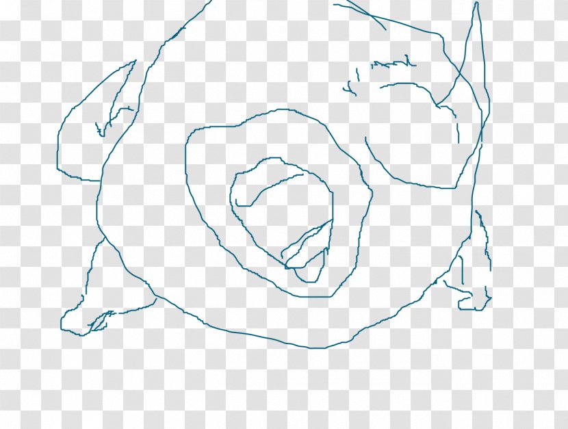 Line Art Mammal Sketch - Frame - Screaming Mouth Transparent PNG