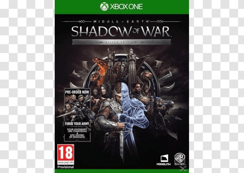 Middle-earth: Shadow Of War Mordor Xbox One PlayStation 4 Game - Entertainment - Concept Art Transparent PNG