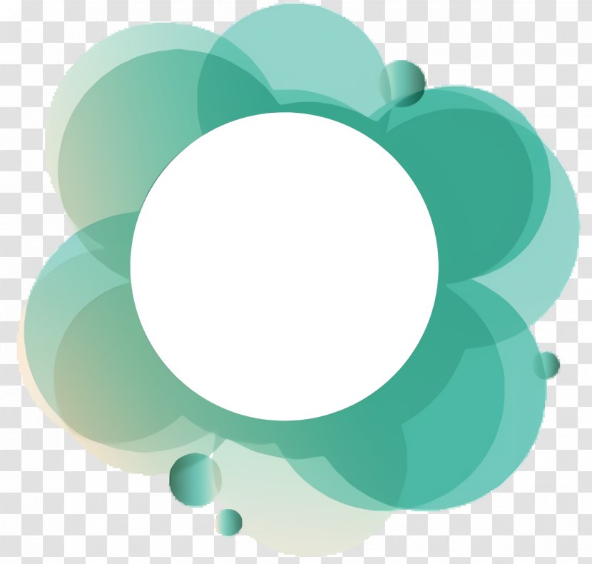 Cloud Cartoon - Green - Teal Transparent PNG