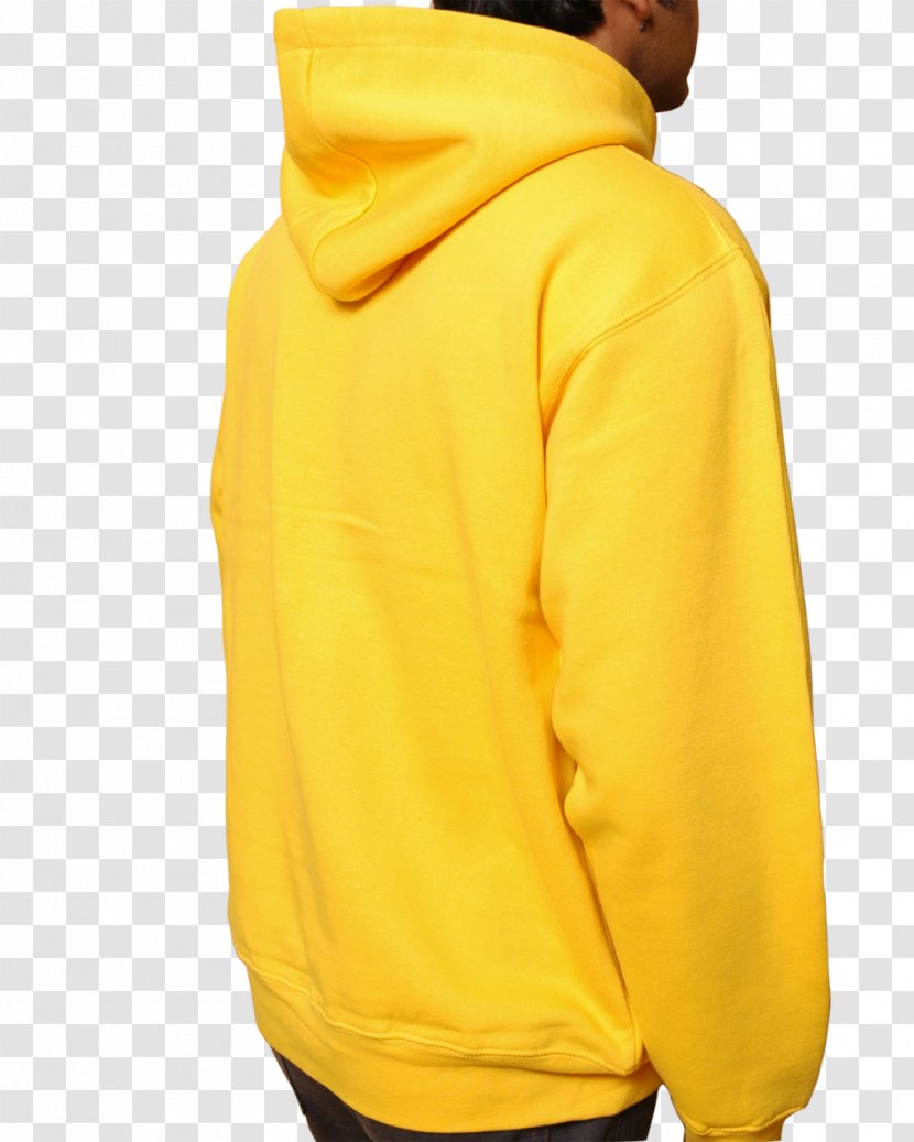 Hoodie Neck - Yellow - Hooded Sweatshirt Transparent PNG
