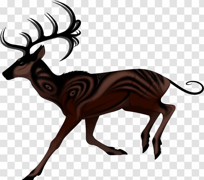 Reindeer Elk Antelope Character Clip Art - Terrestrial Animal Transparent PNG