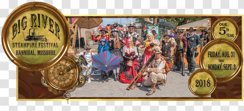 Hannibal History Museum Big River Steampunk Festival Art Google Maps - Banner Transparent PNG