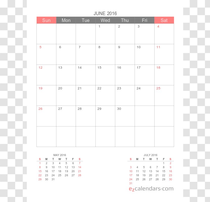Calendar Pattern - Monthly Transparent PNG