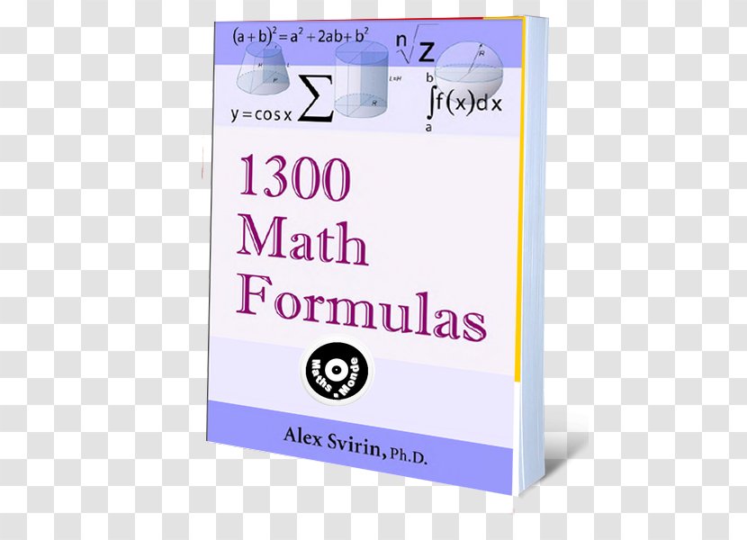 1300 Math Formulas Mathematics Algebra Engineering - Book - Formula Transparent PNG