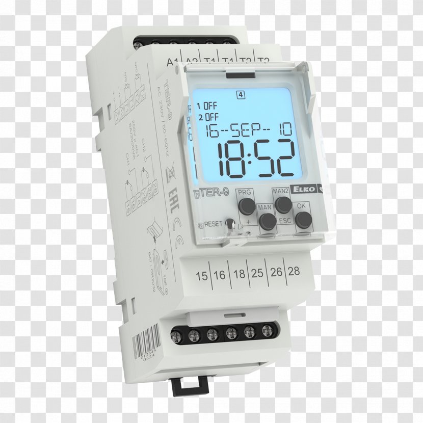 Electrical Switches Timer Time Switch Thermostat ELKO EP SLOVAKIA, S.r.o. - Vendor - Terço Transparent PNG