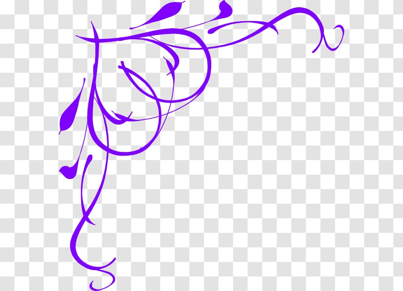 Vine Clip Art - Flower - Fancy Line Transparent PNG