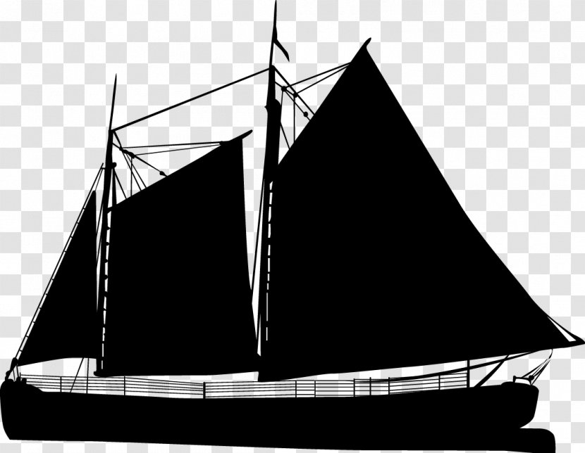 Sailing Ship Brigantine Boat Vector Graphics - Mast - Telecommunication Silhouette Transparent PNG