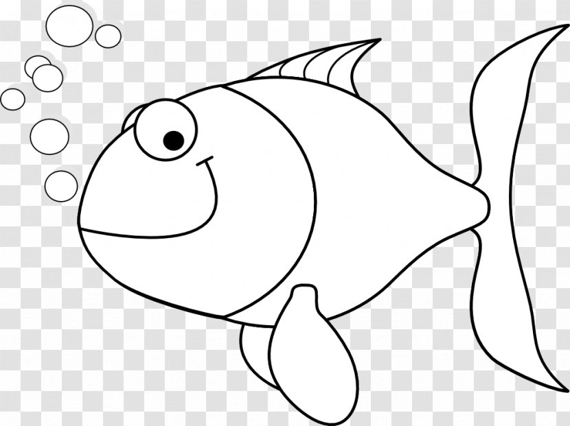 Whitefish Black And White Clip Art - Heart - Fish Line Transparent PNG